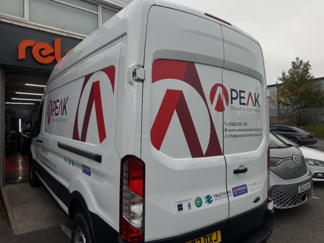 Another one hits the road!

Today we completed another vehicle for Peak Solar — adding another clean, eye-catching design to their growing fleet.

#design #graphics #graphicdesign #wallwrap #vehiclegraphics #signs #signshop #print #banners #largeformat #cnc #perspex #signlife #livery #vehiclebranding #lasercut #wrapping #vehiclewrapping #wideformat #vehicle signs #wallart #reload #runcorn #wallart #wallgraphics #cheshire #wallpaper